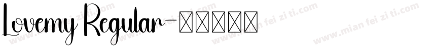 Lovemy Regular字体转换